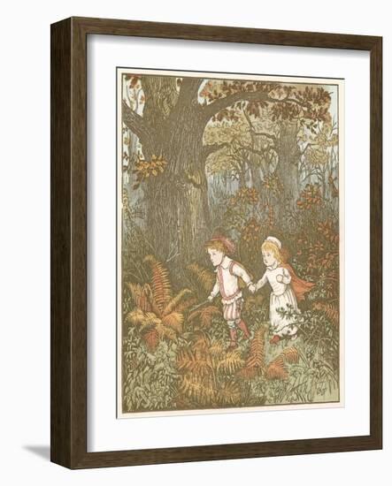 Scene from the Babes in the Wood, 1878-Randolph Caldecott-Framed Giclee Print