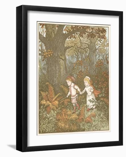 Scene from the Babes in the Wood, 1878-Randolph Caldecott-Framed Giclee Print