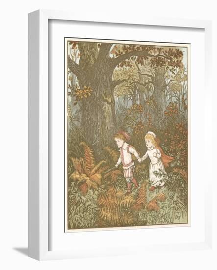 Scene from the Babes in the Wood, 1878-Randolph Caldecott-Framed Giclee Print