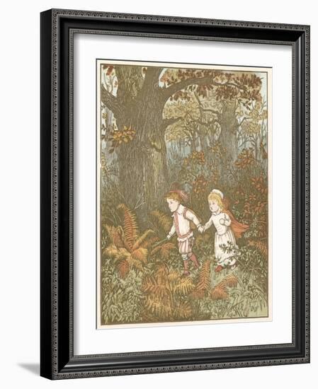 Scene from the Babes in the Wood, 1878-Randolph Caldecott-Framed Giclee Print