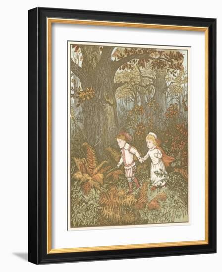 Scene from the Babes in the Wood, 1878-Randolph Caldecott-Framed Giclee Print