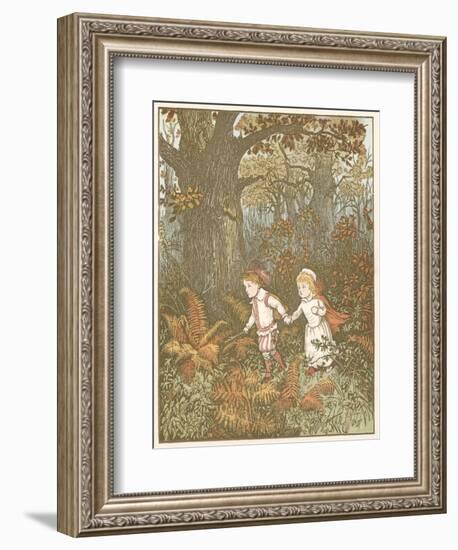 Scene from the Babes in the Wood, 1878-Randolph Caldecott-Framed Giclee Print