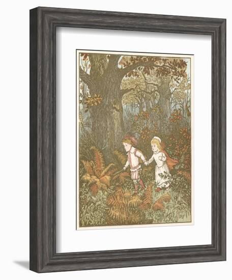 Scene from the Babes in the Wood, 1878-Randolph Caldecott-Framed Giclee Print