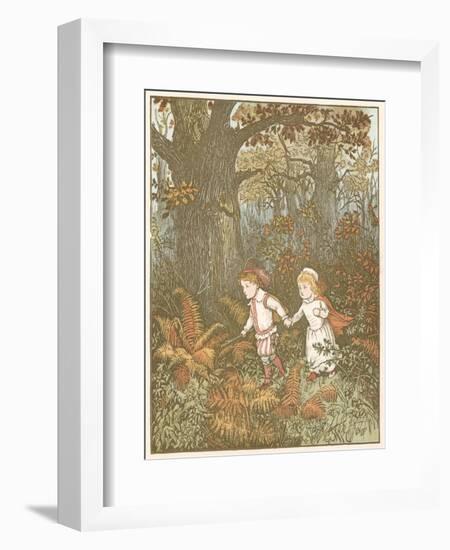 Scene from the Babes in the Wood, 1878-Randolph Caldecott-Framed Giclee Print