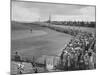 Scene from the British Open, with Spectators Watching Ben Hogan on the Green-Carl Mydans-Mounted Premium Photographic Print