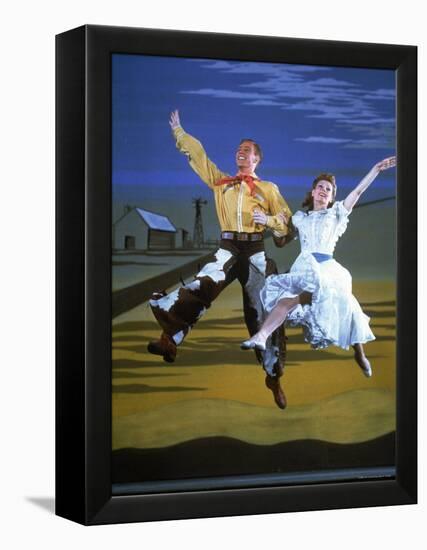 Scene from the Broadway Musical Oklahoma-Gjon Mili-Framed Premier Image Canvas