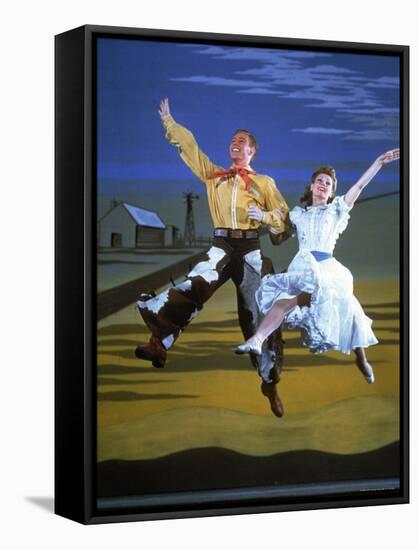 Scene from the Broadway Musical Oklahoma-Gjon Mili-Framed Premier Image Canvas