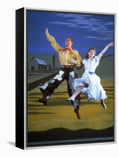 Scene from the Broadway Musical Oklahoma-Gjon Mili-Framed Premier Image Canvas