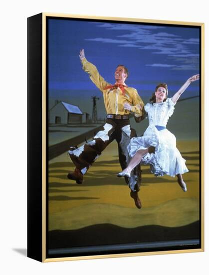 Scene from the Broadway Musical Oklahoma-Gjon Mili-Framed Premier Image Canvas