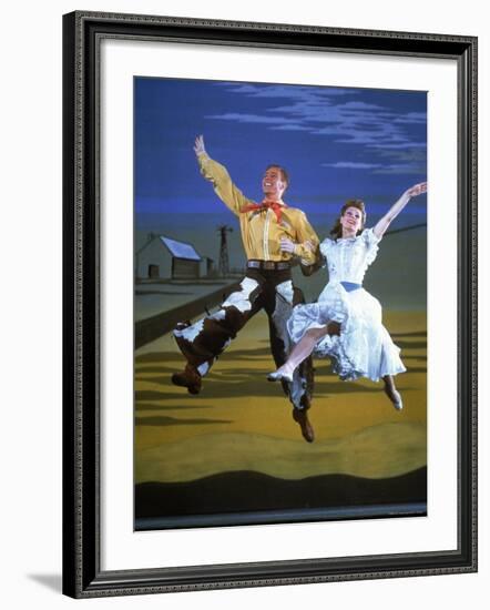 Scene from the Broadway Musical Oklahoma-Gjon Mili-Framed Premium Photographic Print