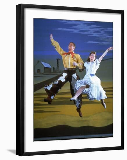 Scene from the Broadway Musical Oklahoma-Gjon Mili-Framed Premium Photographic Print