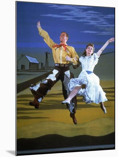 Scene from the Broadway Musical Oklahoma-Gjon Mili-Mounted Premium Photographic Print