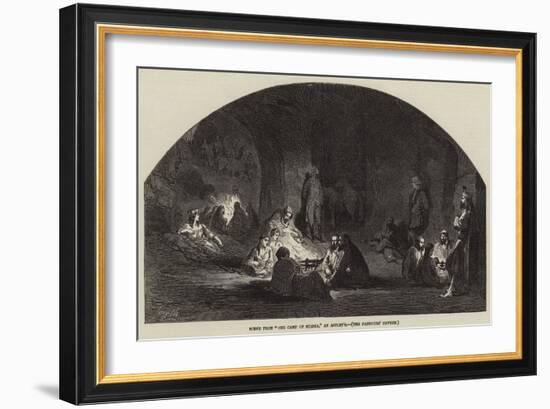 Scene from The Camp of Silesia, at Astley's, the Pandours' Cavern-null-Framed Giclee Print