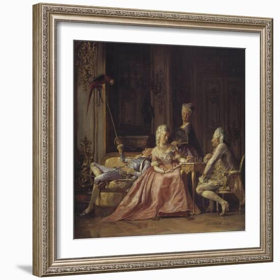 Scene from the Court of Christian VII-Kristian Zahrtmann-Framed Giclee Print