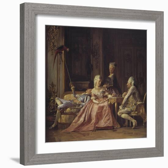 Scene from the Court of Christian VII-Kristian Zahrtmann-Framed Giclee Print