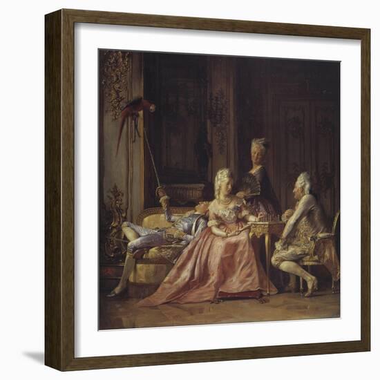 Scene from the Court of Christian VII-Kristian Zahrtmann-Framed Giclee Print