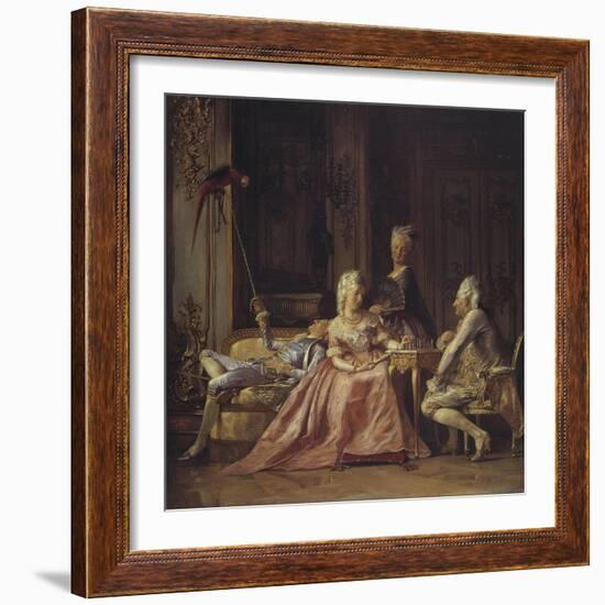 Scene from the Court of Christian VII-Kristian Zahrtmann-Framed Giclee Print