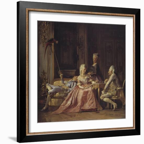 Scene from the Court of Christian VII-Kristian Zahrtmann-Framed Giclee Print