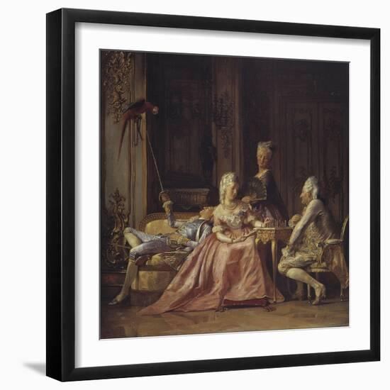 Scene from the Court of Christian VII-Kristian Zahrtmann-Framed Giclee Print