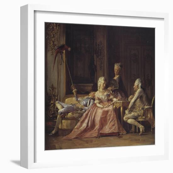 Scene from the Court of Christian VII-Kristian Zahrtmann-Framed Giclee Print