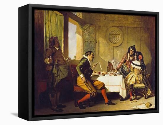 Scene from 'The Devil Upon Two Sticks'-Augustus Leopold Egg-Framed Premier Image Canvas