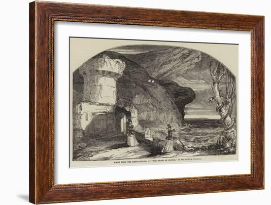 Scene from the Extravaganza of The Island of Jewels, at the Lyceum Theatre-Alfred Crowquill-Framed Giclee Print