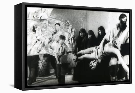 Scene from the Film  Bezhin Meadow  by Sergei Eisenstein by Anonymous. Photograph, 1937. Private Co-Sergei Eisenstein-Framed Premier Image Canvas