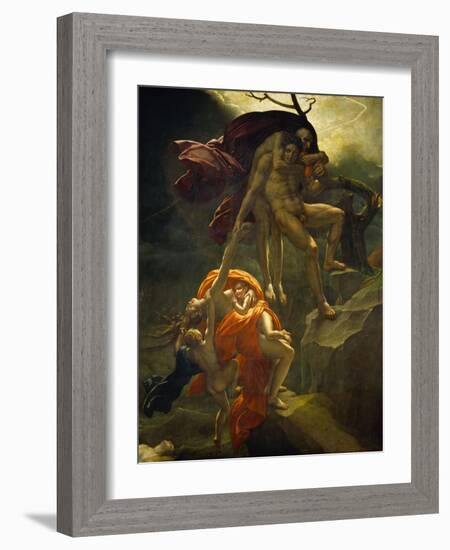 Scene from the Flood, 1806-Anne-Louis Girodet de Roussy-Trioson-Framed Giclee Print