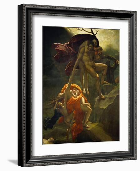 Scene from the Flood, 1806-Anne-Louis Girodet de Roussy-Trioson-Framed Giclee Print