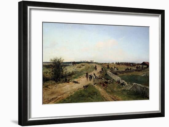 Scene from the Franco-Prussian War, 1870, 19th Century-Alphonse De Neuville-Framed Giclee Print