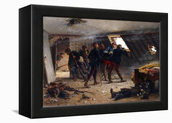 Scene from the Franco-Prussian War, 1875-Alphonse Marie de Neuville-Framed Premier Image Canvas