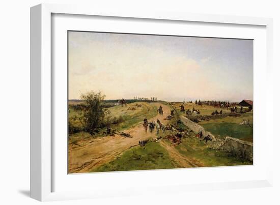 Scene from the Franco-Prussian War-Alphonse Marie de Neuville-Framed Giclee Print