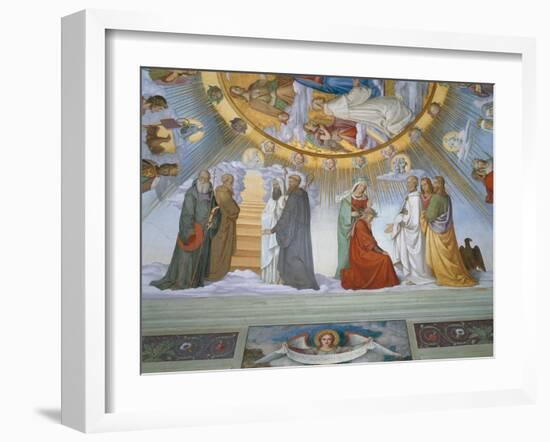 Scene from 'The Heavens of the Blessed and the Empyrean', Dante Room-Philipp Veit-Framed Giclee Print