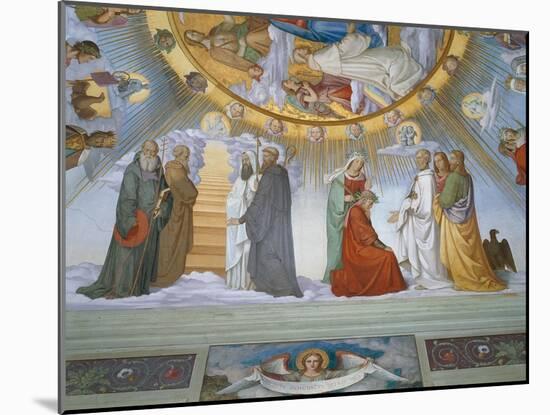 Scene from 'The Heavens of the Blessed and the Empyrean', Dante Room-Philipp Veit-Mounted Giclee Print