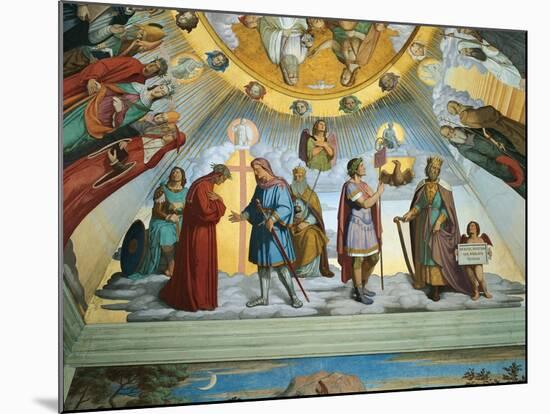 Scene from 'The Heavens of the Blessed and the Empyrean', Dante Room-Philipp Veit-Mounted Giclee Print