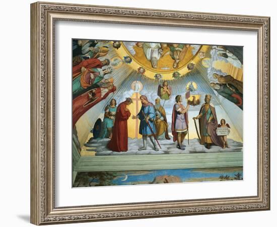 Scene from 'The Heavens of the Blessed and the Empyrean', Dante Room-Philipp Veit-Framed Giclee Print