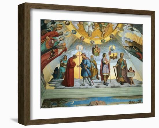 Scene from 'The Heavens of the Blessed and the Empyrean', Dante Room-Philipp Veit-Framed Giclee Print