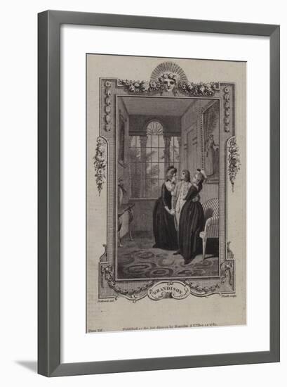 Scene from the History of Sir Charles Grandison-null-Framed Giclee Print