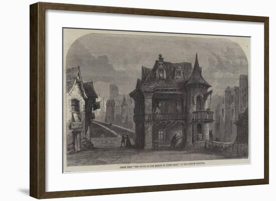 Scene from The House on the Bridge of Notre Dame, at the Lyceum Theatre-null-Framed Giclee Print