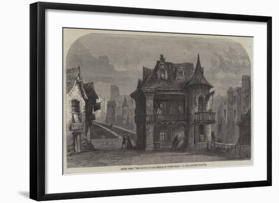 Scene from The House on the Bridge of Notre Dame, at the Lyceum Theatre-null-Framed Giclee Print