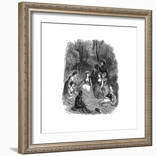 Scene from the Introduction to the Decameron-Thomas Stothard-Framed Giclee Print
