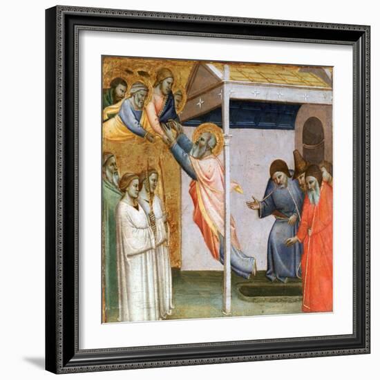 Scene from the Life of St John, C1320-1366-Taddeo Gaddi-Framed Giclee Print