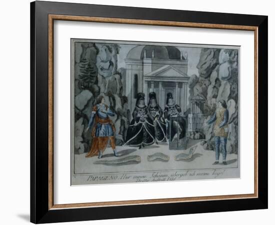 Scene from 'The Magic Flute' by Wolfgang Amadeus Mozart-German School-Framed Giclee Print