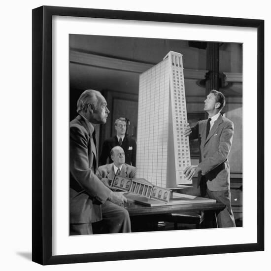 Scene from the Movie "The Fountainhead"-Allan Grant-Framed Premium Photographic Print