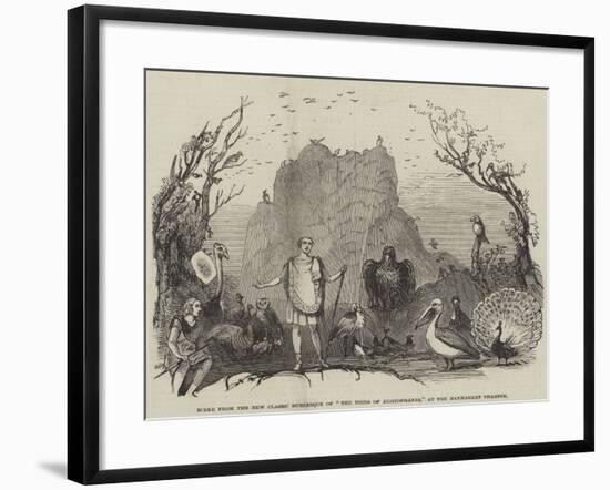 Scene from the New Classic Burlesque of The Birds of Aristophanes, at the Haymarket Theatre-null-Framed Giclee Print