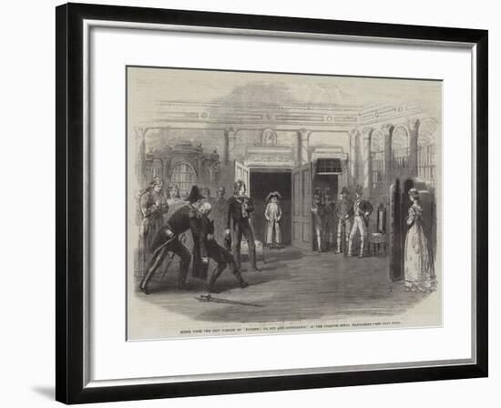 Scene from the New Comedy of Finesse; Or, Spy and Counterspy, at the Theatre Royal Haymarket-null-Framed Giclee Print