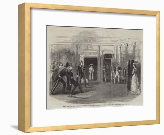 Scene from the New Comedy of Finesse; Or, Spy and Counterspy, at the Theatre Royal Haymarket-null-Framed Giclee Print