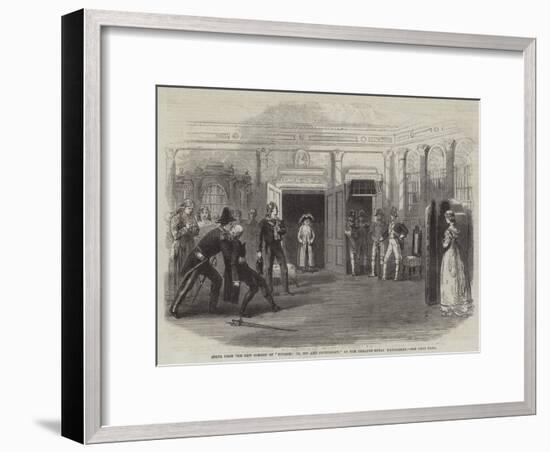 Scene from the New Comedy of Finesse; Or, Spy and Counterspy, at the Theatre Royal Haymarket-null-Framed Giclee Print