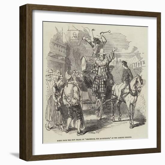 Scene from the New Drama of Belphegor, the Mountebank, at the Adelphi Theatre-null-Framed Giclee Print