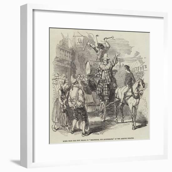 Scene from the New Drama of Belphegor, the Mountebank, at the Adelphi Theatre-null-Framed Giclee Print